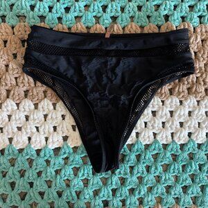 Black High Waist Swim Bikini Bottoms sz Small